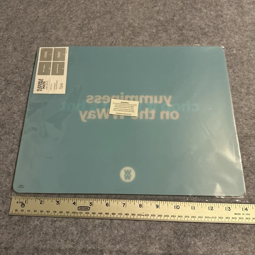 Set of 4 WW Weight Watchers Flexible Cutting Mats Boards New Sealed